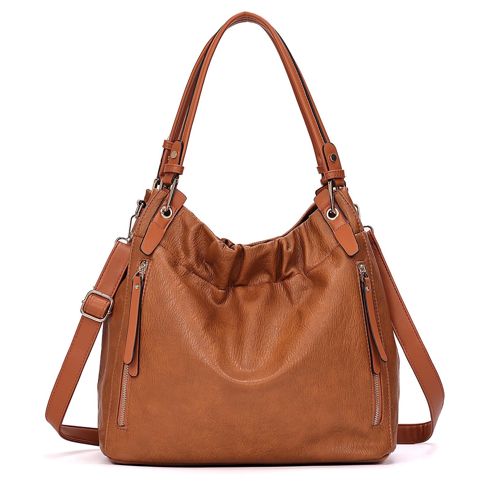 5381 Purses And Handbags Large Size Faux Leather Hobo Style Handbags